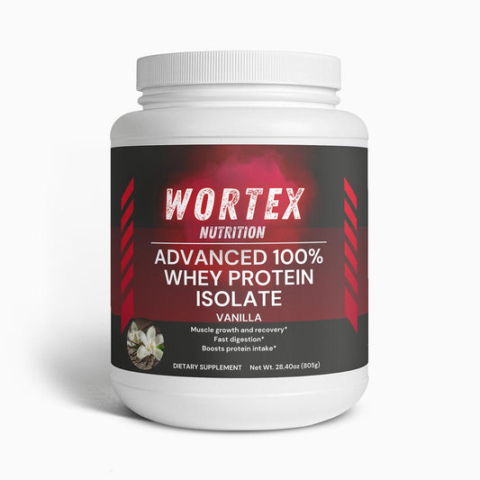 Advanced 100% Whey Protein Isolate (Vanilla) - Wortex Nutrition