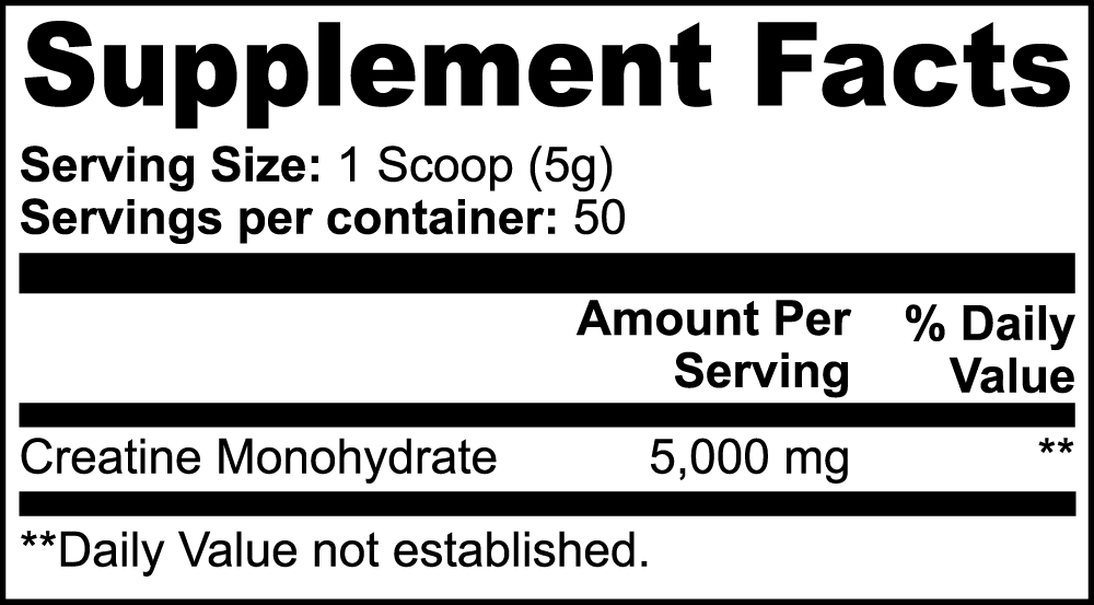 Creatine Monohydrate - Wortex Nutrition