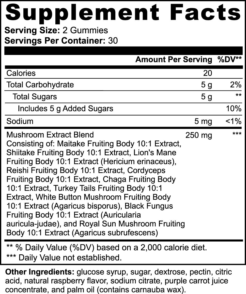 Mushroom Extract Complex - Wortex Nutrition