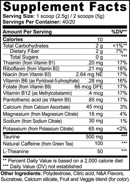 Energy Powder (Fruit Punch) - Wortex Nutrition