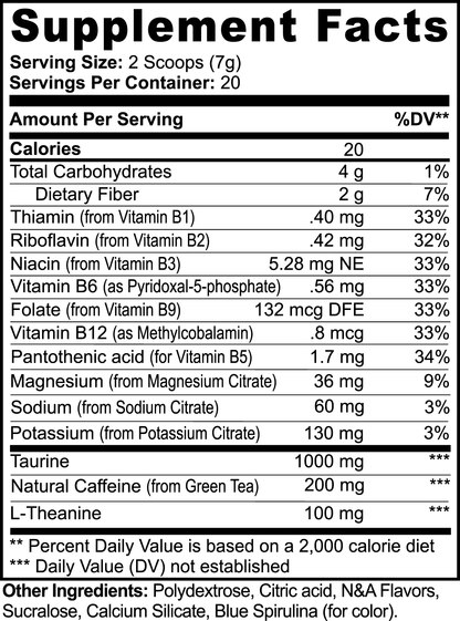 Energy Powder (Cotton Candy) - Wortex Nutrition