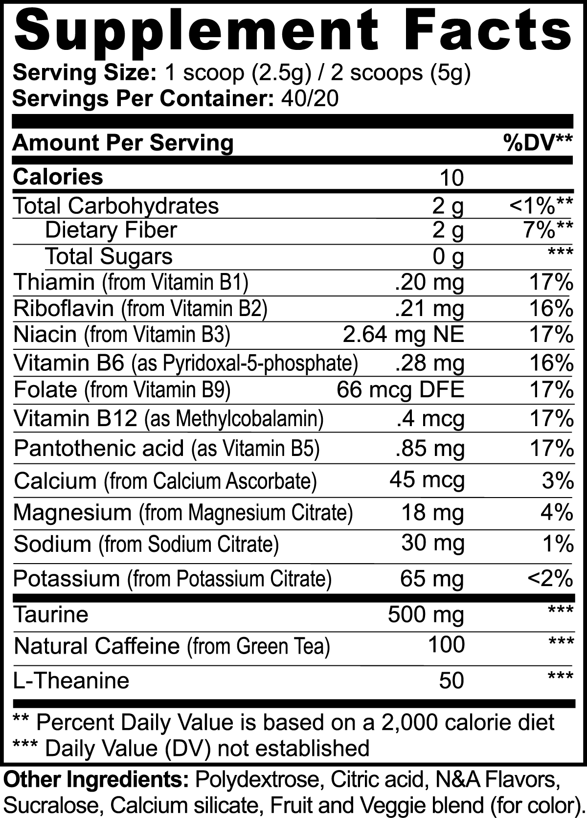 Energy Powder (Melon Creamsicle) - Wortex Nutrition