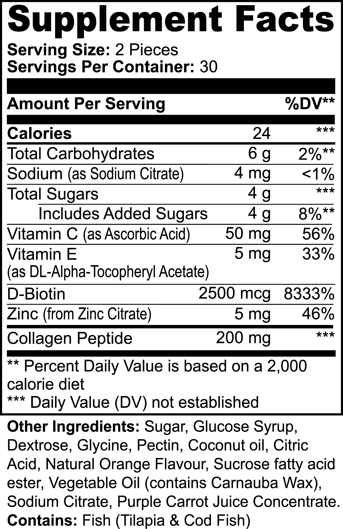 Collagen Gummies (Adult) - Wortex Nutrition