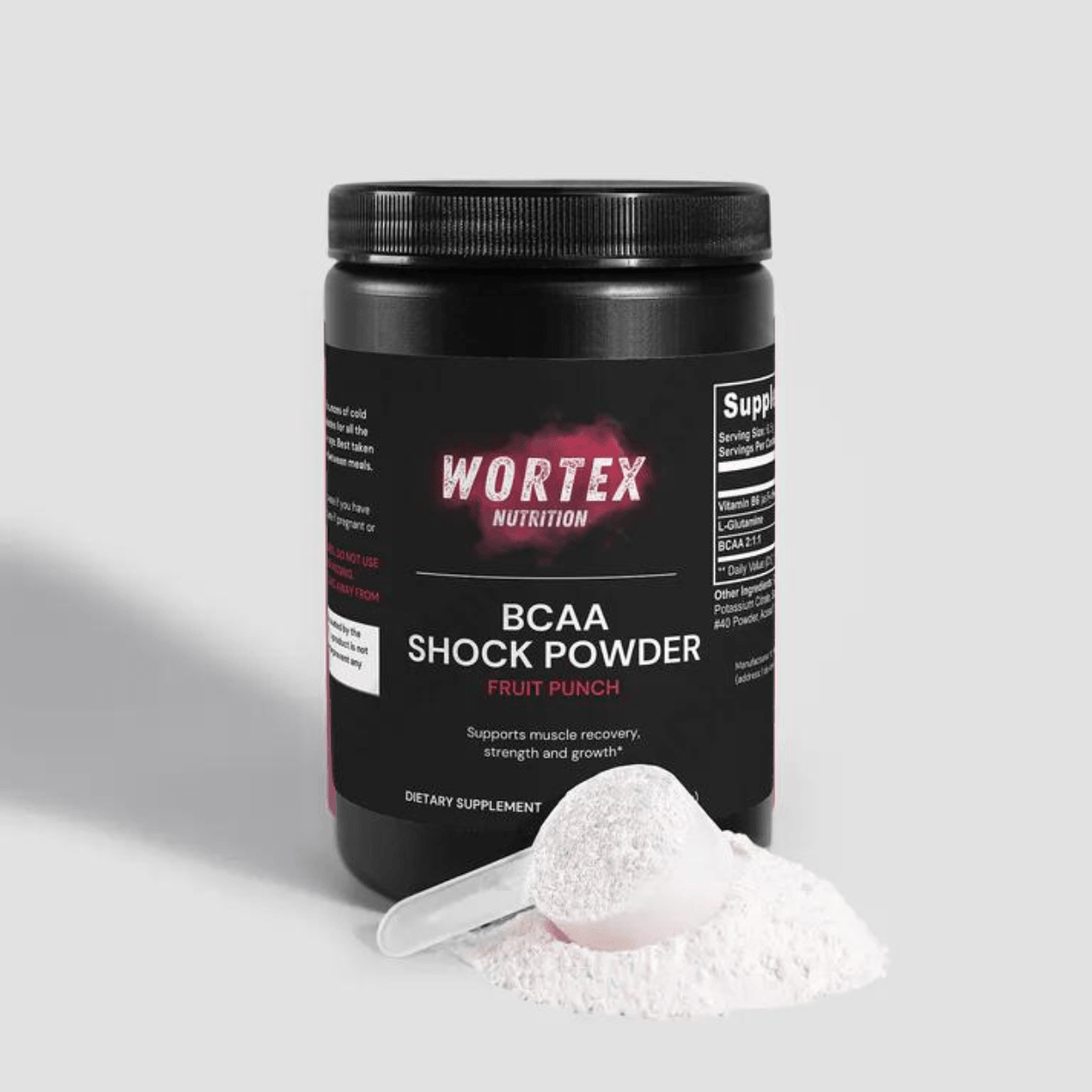 BCAA Shock Powder (Fruit Punch) - Wortex Nutrition